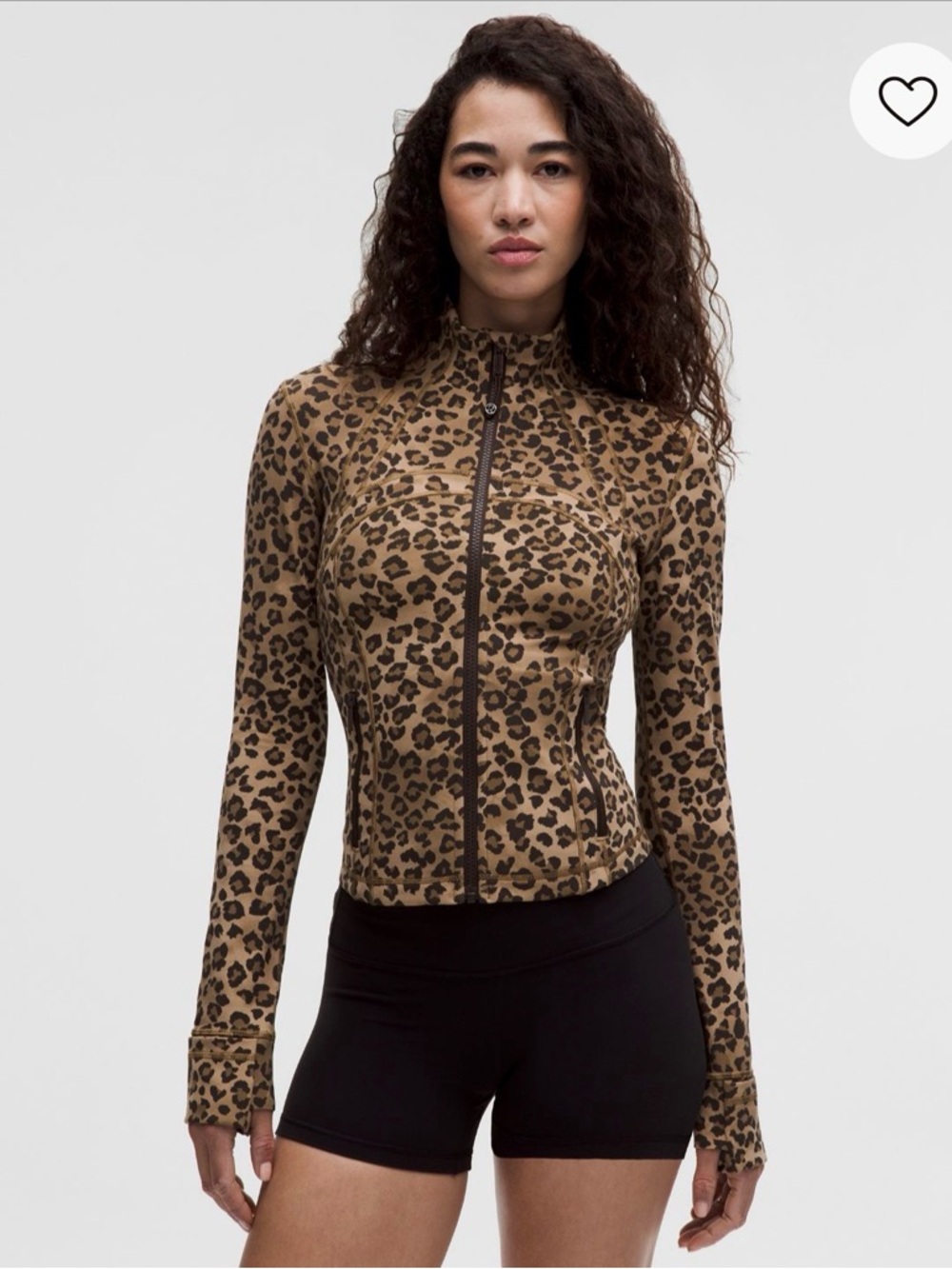 Lululemon Define Cropped Jacket Nulu 4 True Leopard Multi